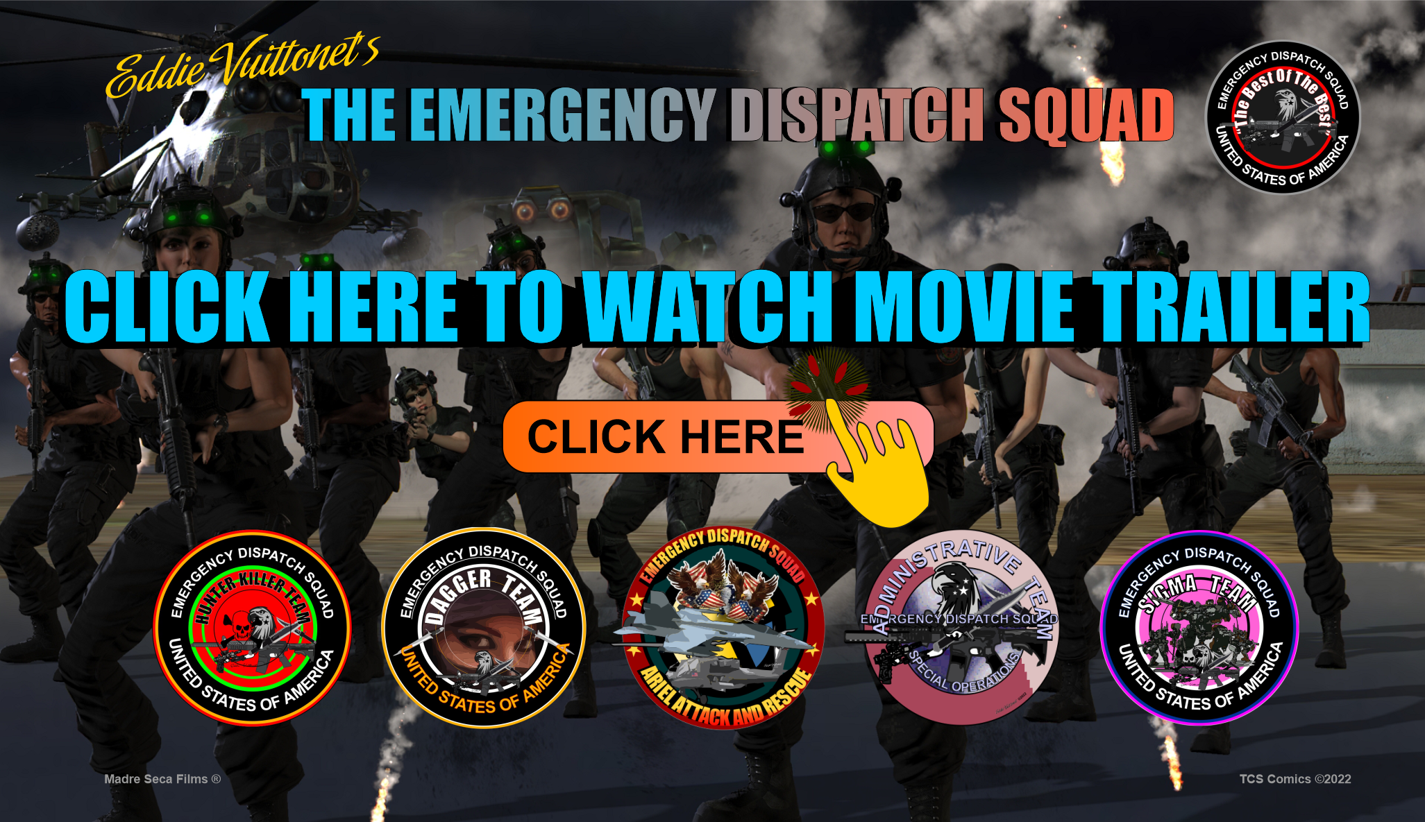 Buy ETAL (we all die today). An full lenght animated movie. The Emergency Dispatch Squad : A squad of highly skilled military operators are deployed to New York in order to eliminate an international terrorist group known for their expertise in extortion, terrorism and lawlessness. ETAL has detonated several biological devises in the five boroughs of New York. The chemical gas has killed and subsequently reanimated the population into flesh eating zombies.  The Emergency Dispatch Squad now find themselves in a battle for their lives when they come face-to-face with the terrorist and the undead. es completed created from end to beginning. 